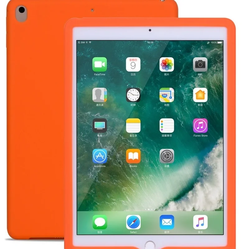 

Solid Rubber Protective Coque for iPad Pro 9.7 Silicon Case A1673 A1674 Candy Shockproof Cover for iPad Pro 9.7 Rubber Case