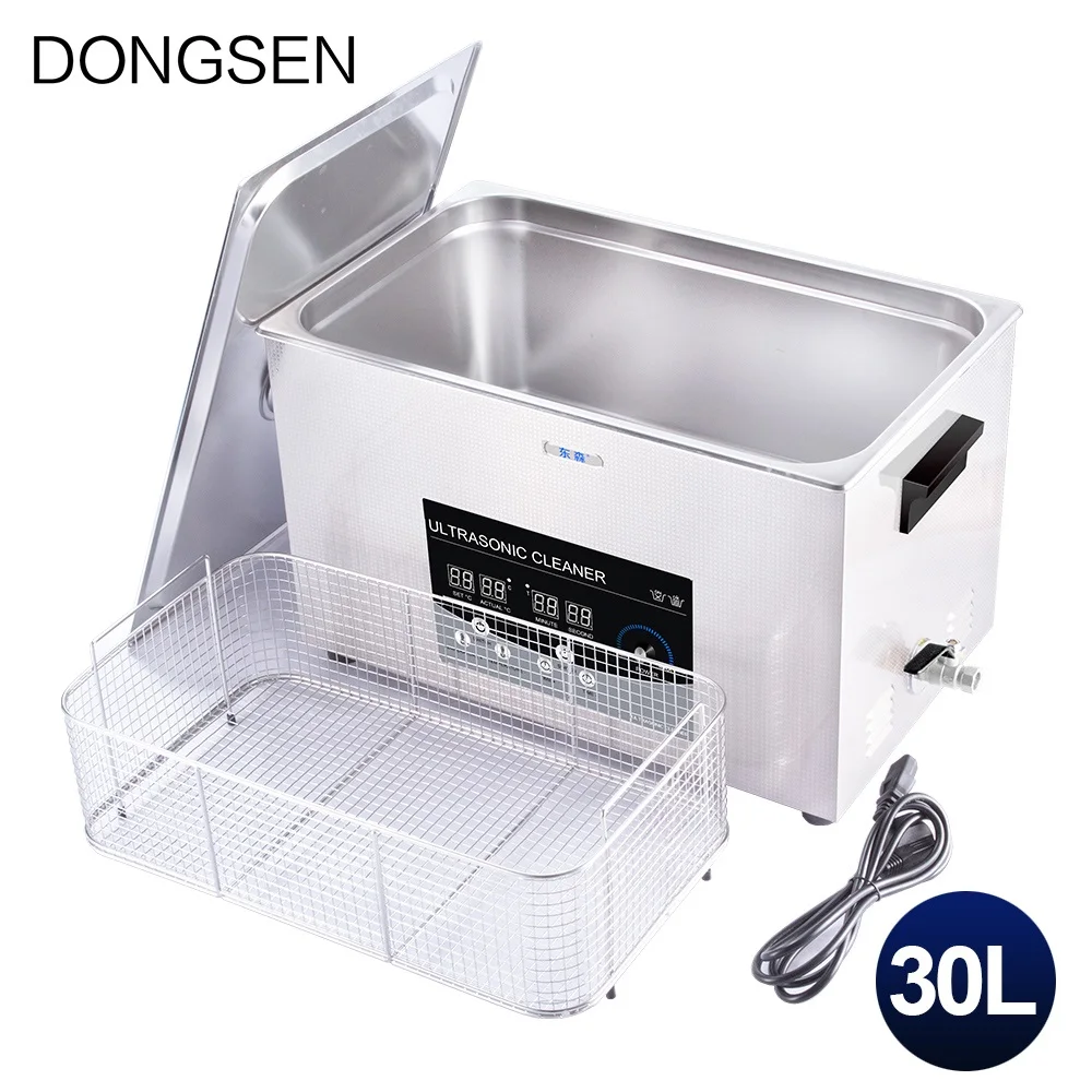 

Ultrasonic Cleaner 30L Stainless Steel Tank Engine Oil Circuit Board Medical Devices Manicure Metal Ultrasonic Cleaning Machine