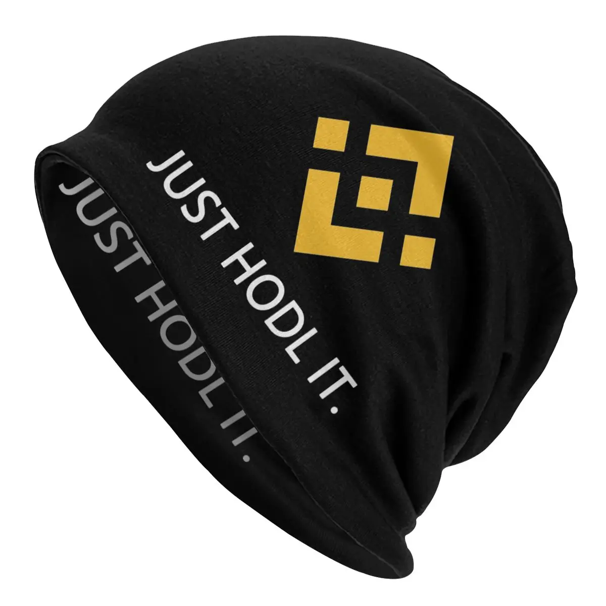 

Just HODL IT BNB Crypto Binance Bonnet Hat Knit Hat Autumn Winter Ski Skullies Beanies Hats Unisex Adult Warm Dual-use Caps