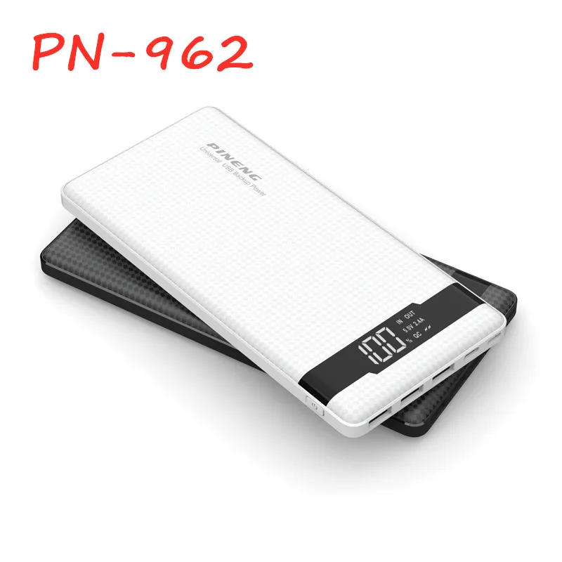 PINENG PN961/PN962 портативное зарядное устройство 10000 мАч/20000 мАч быстрое для телефона 2/3