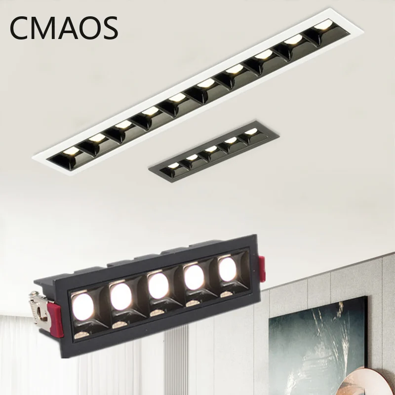 

10W 20W 30W LED Line Downlight Recessed Lamp for Home Shop Decoration Indoor Lighting spotlight