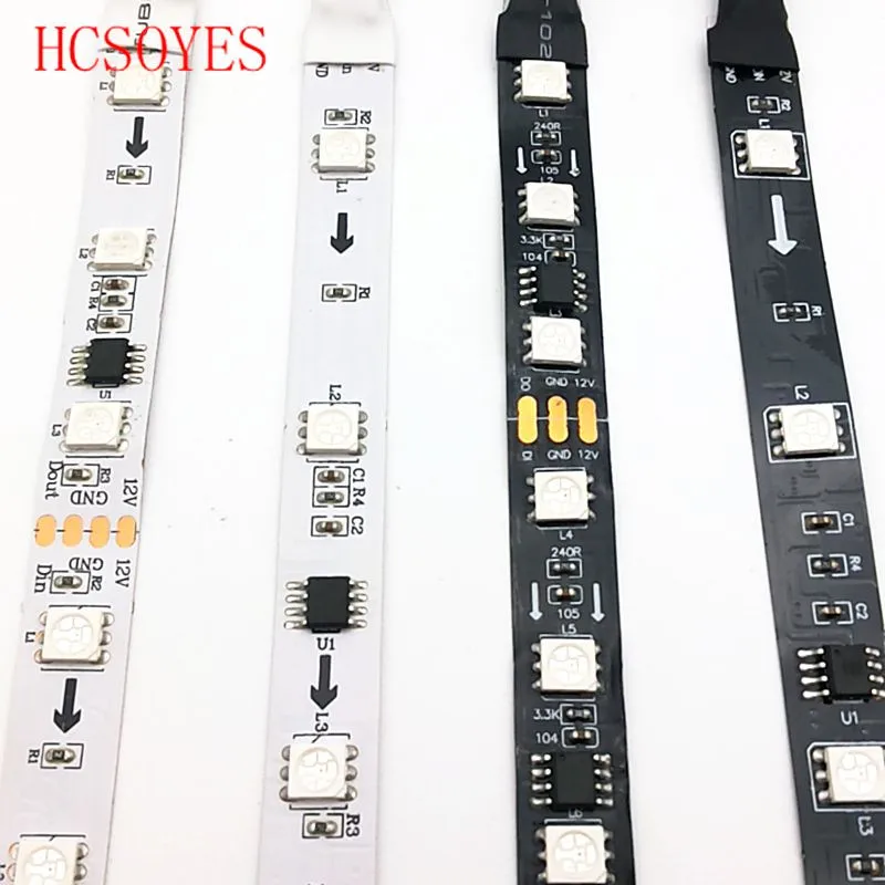 DC12V WS2811 синхро адаптер длиной 1 м/5 м 30/60 светодиодов/m 5050 SMD RGB смарт пикселей