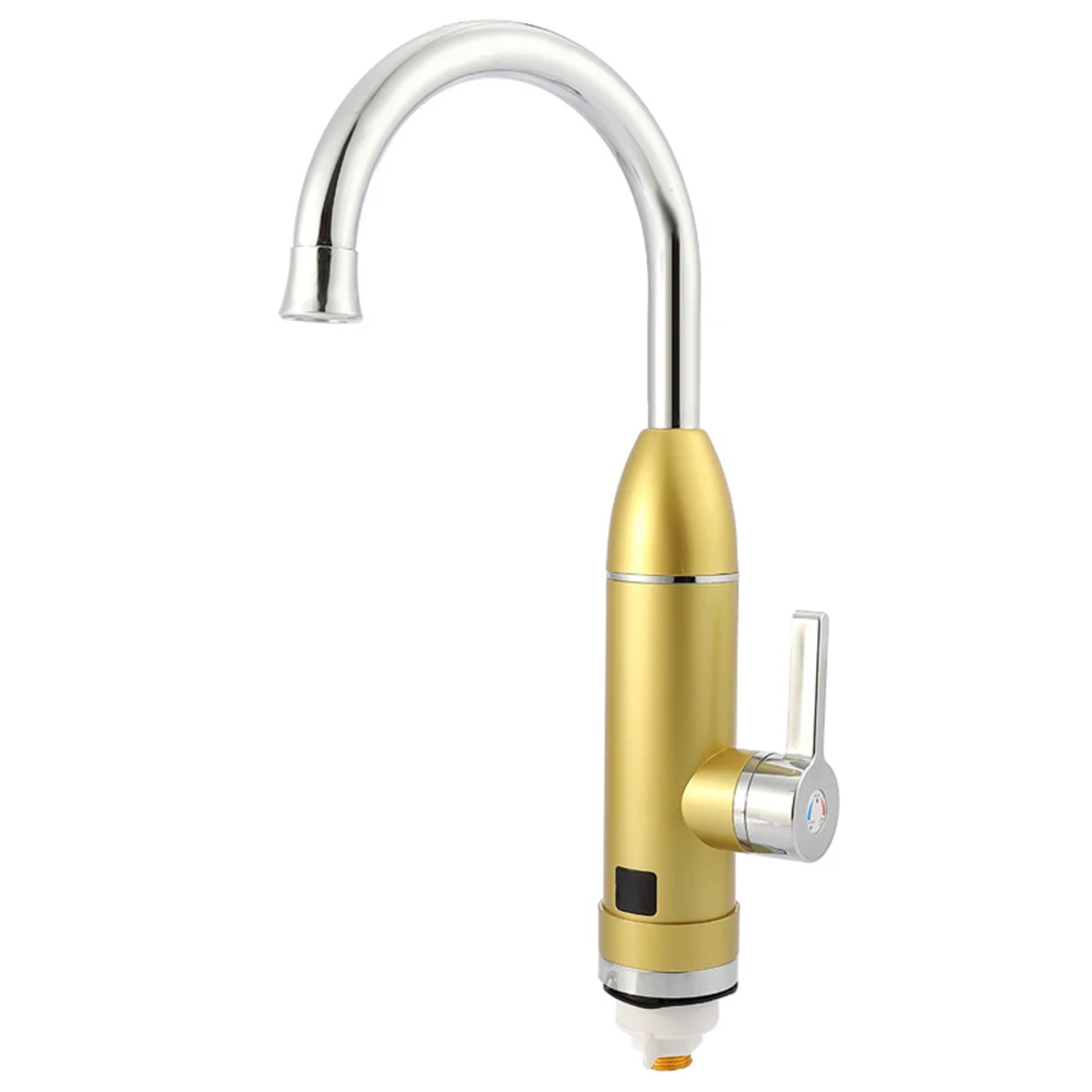 bathroom kitchen instant heating water faucet rotatable 220v electric hot water heater water tap with led temperature display free global shipping