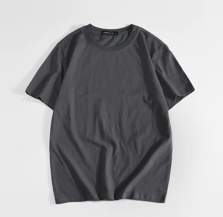 

2 pcs a set hot sell Solid color cotton sports short sleeve round neck advertising custom logo cultural shirt sportswear PE2