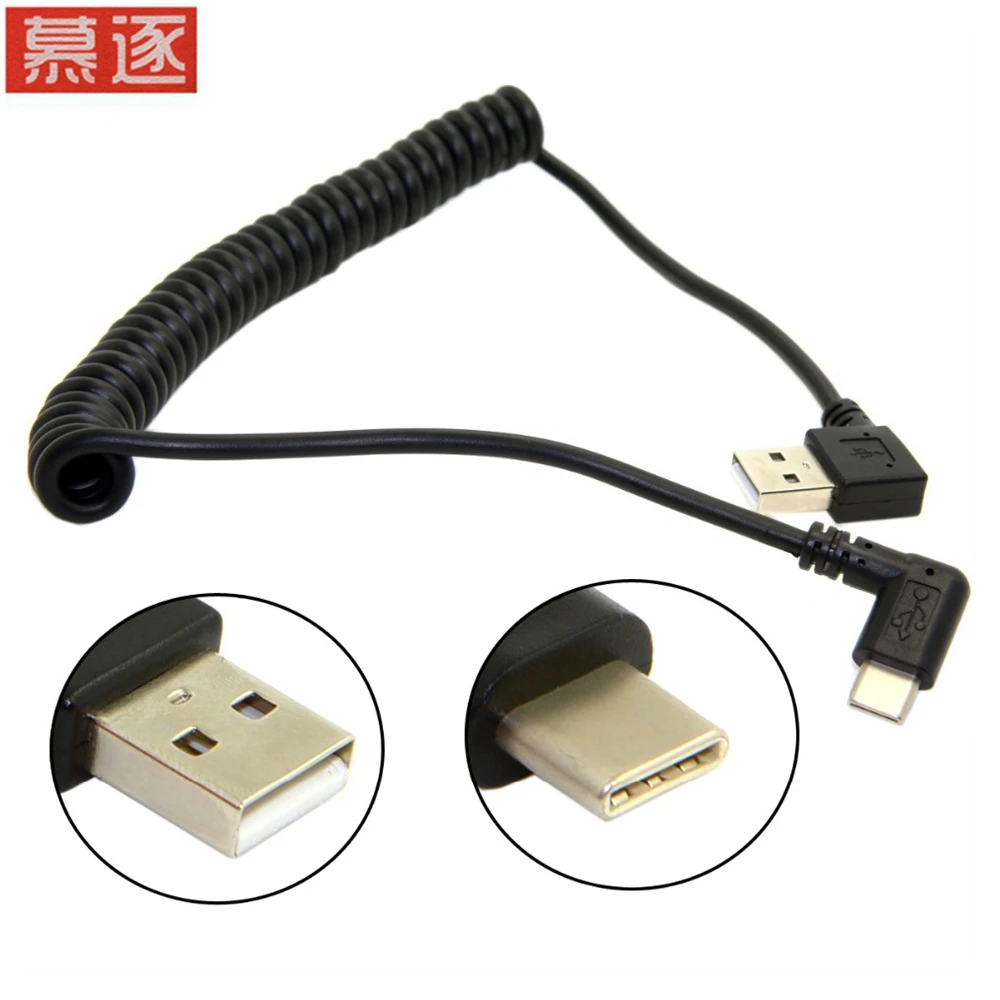 100 см 90 градусов правый угол c Тип внешней резьбы к USB2.0 натяжения весны зарядки и