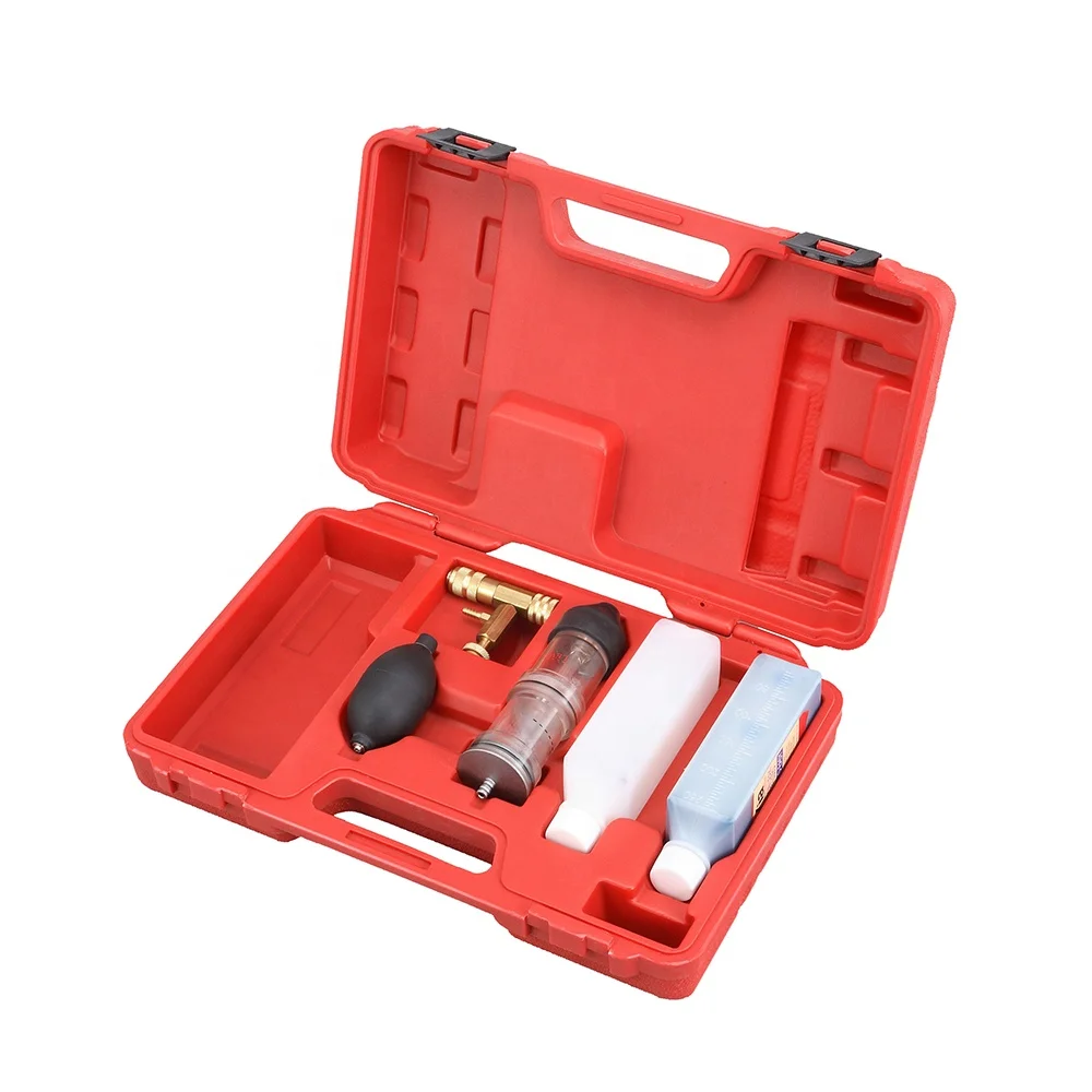 

Accurate gas leak tester kit for testing leaks in automotive cooling system