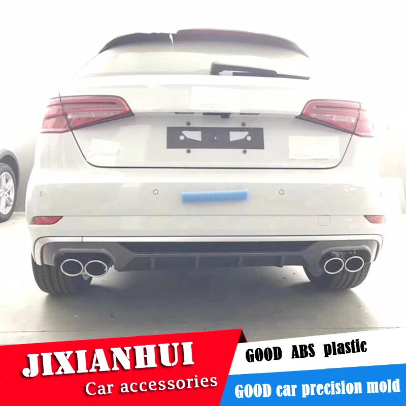 Задний спойлер для Audi A3 S3 задний из АБС пластика 2017 2019 хэтчбека диффузор