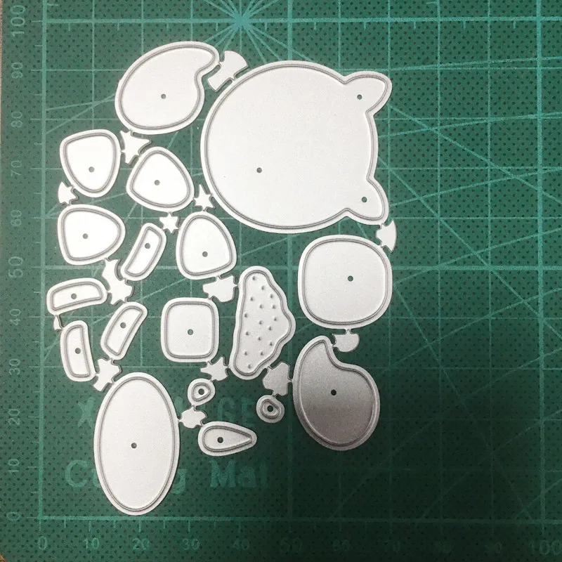 Ремесленные штампы Единорог носорог металлические вырезанные форма для