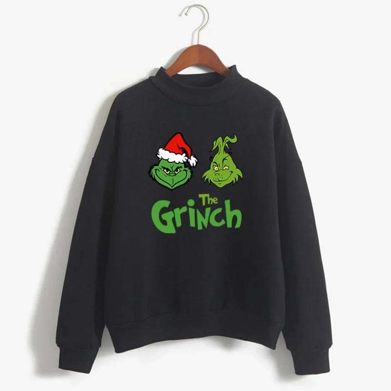 Женский свитер The Grinch, Рождественский пуловер с принтом ужасов, толстовка унисекс