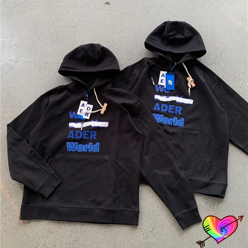 

ADER ERROR WORLD Hoodie Men Women 1:1 High Quality WE ADER Embroidered Logo Hooded Adererror Sweatshirts Thick Heavy Pullovers