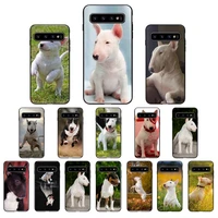 bullterrier bull terrier dog puppies phone case for samsung galaxy s5 s6 s7 edge plus s8 s9 s20 plus s20 ultra s10lite 2020 s10