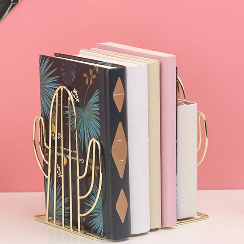 Nordic ins Style Multifunctional Portable Reading Bookshelf Metal Book Stand Fordable Document Holder Office Accessories |