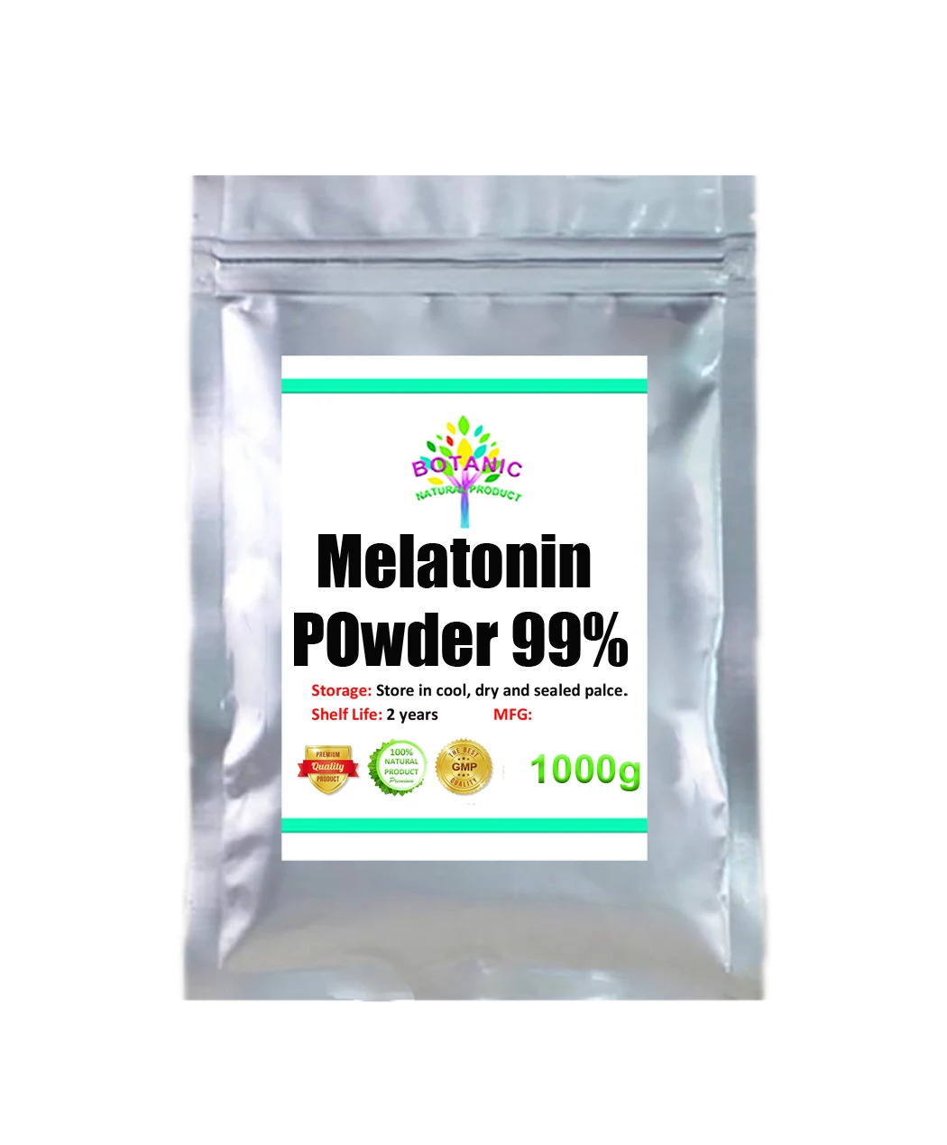 

Melatonin powder, push melanin, improve sleep, anti-aging. Endocrine regulation, free of freight