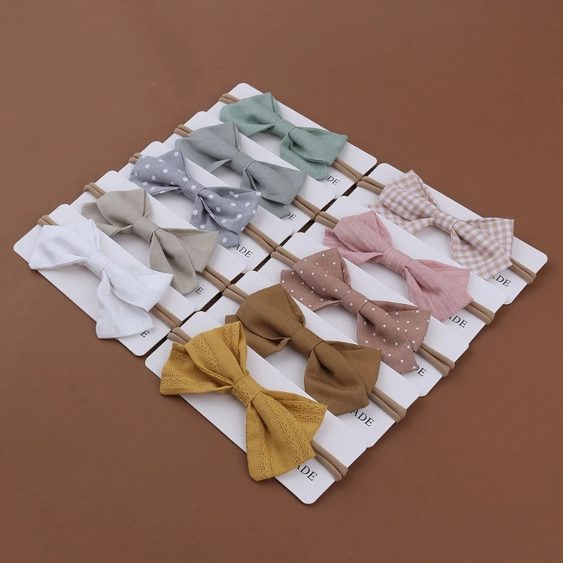 

Baby Elastic Hair Band Princess Bows Headband Soft Cotton Headwear for Newborn Infants Girls Hair Accessories Photograph Props