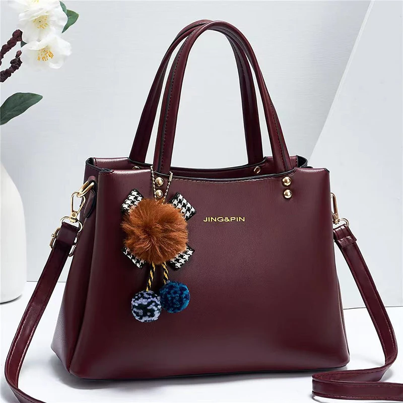 

Handbag Women's Leather Bags 2021 Women's Brand Luxury Hand Bags Ladies bolsos marca mujer lujo Tote Bag DL210 21
