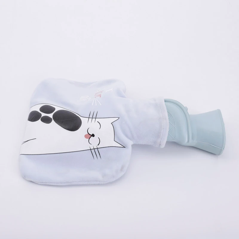 1000 мл симпатичная резиновая бутылка для горячей воды с принтом обогреватель рук