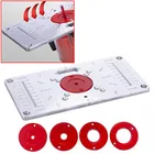 Обрезной станок, алюминиевая Флип-доска с 4 кольца со вставками, для деревообрабатывающих станков, фрезерного стола, для RT0700C