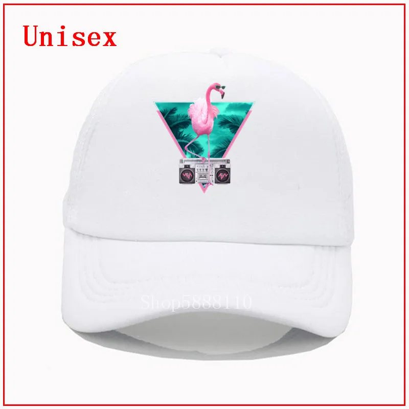 Бейсболка Майами с принтом фламинго и птиц сетчатые кепки от солнца летняя