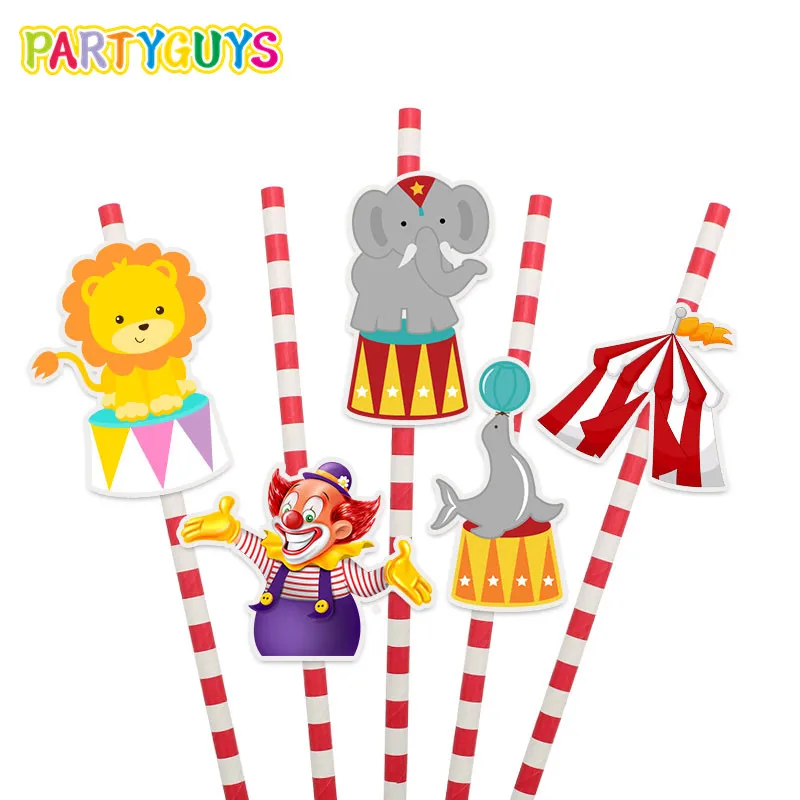 10 шт. вечерние соломенные соломинки для мальчиков на день рождения праздничные