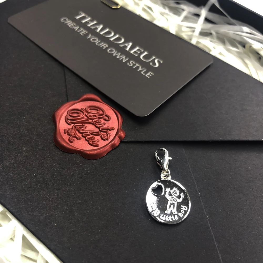 Женский браслет из серебра 2019 пробы с подвеской|Ювелирные шармы| |