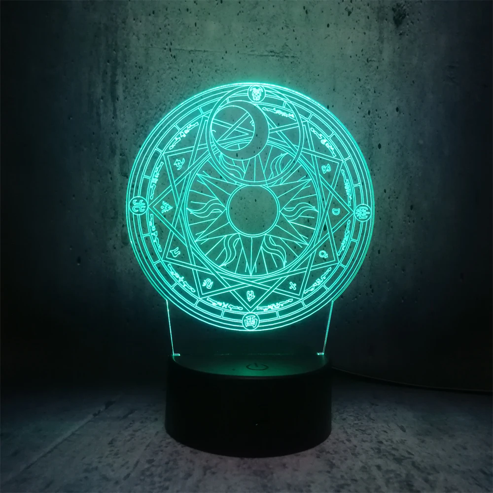 Волшебный набор для девочек 3d лампа USB разноцветный Ночной светильник