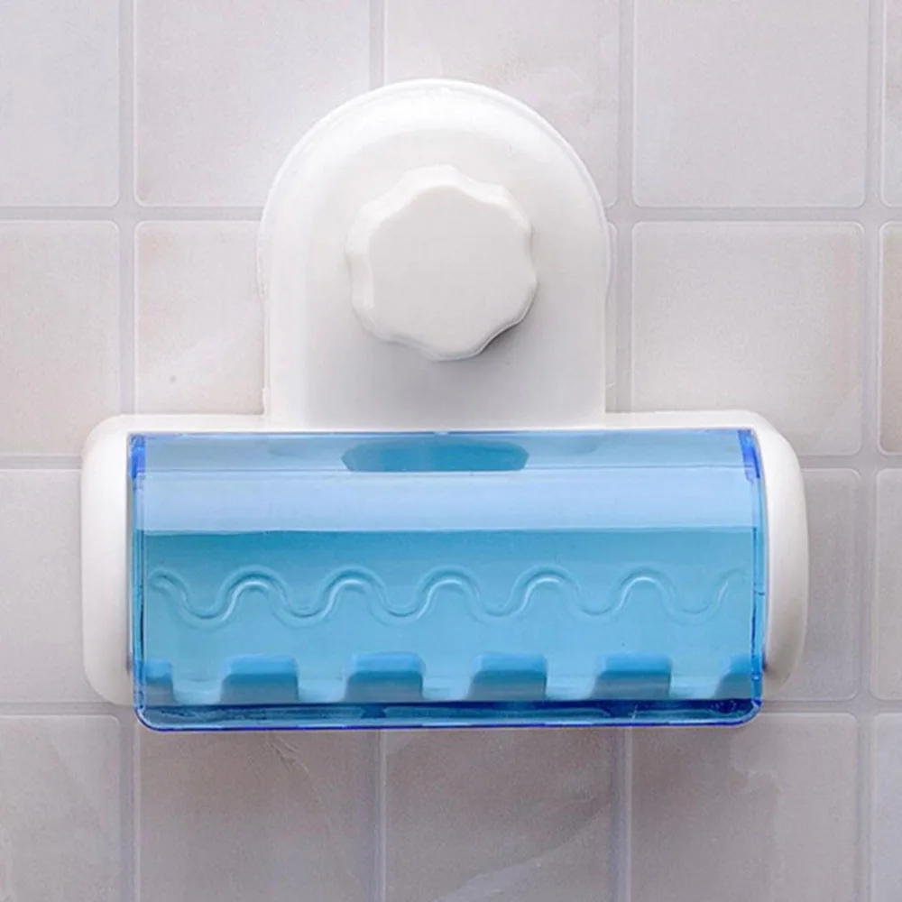

12 x 4 x 10cm 5 Hooks Suction Cup Wall Mount Toothbrush Holders Bathroom Toothbrush Rack Stand