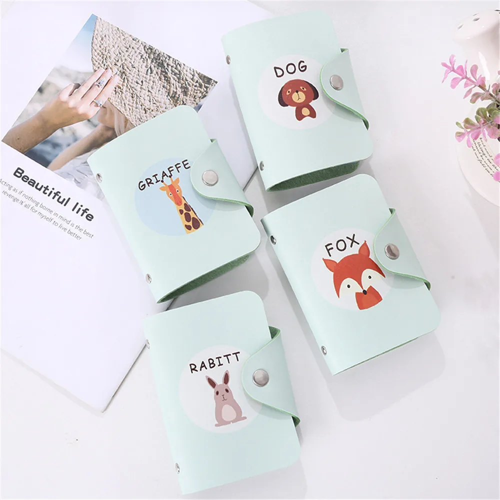 

Wallet Purse Gift Animal Card Creative Holder Printing 1pc Leather Cute
