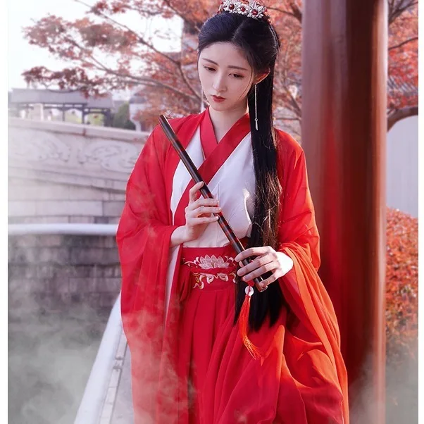 

Chinese Cosplay Hanfu Women Chinese Dress Ancient Fairy Costume Traditional Hanfu Female Dress Traditional Chinese Hand Fan