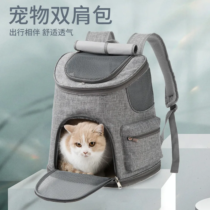 Переносная Сетчатая Сумка для собак Воздухопроницаемый рюкзак складная