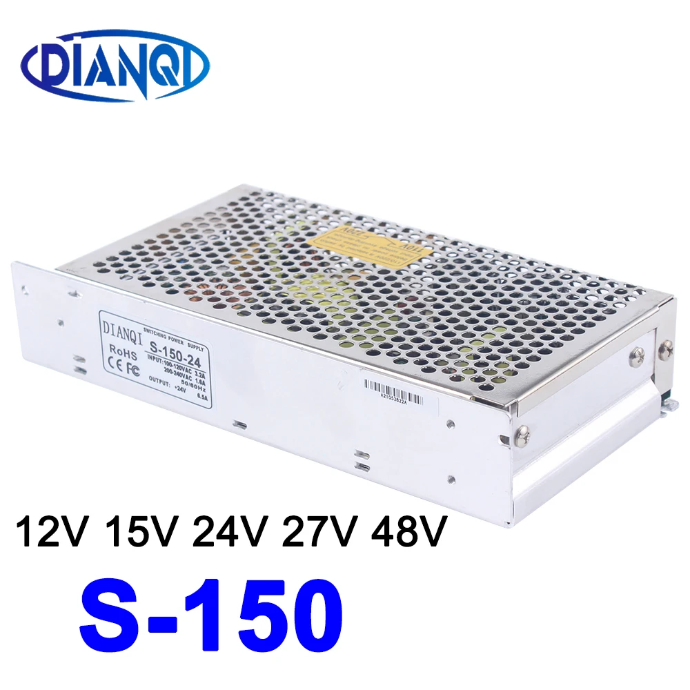 

LED Switching power supply Transformer unit S-150W 12V 15V 24V 27V 48V AC To DC converter single output power supply Switches