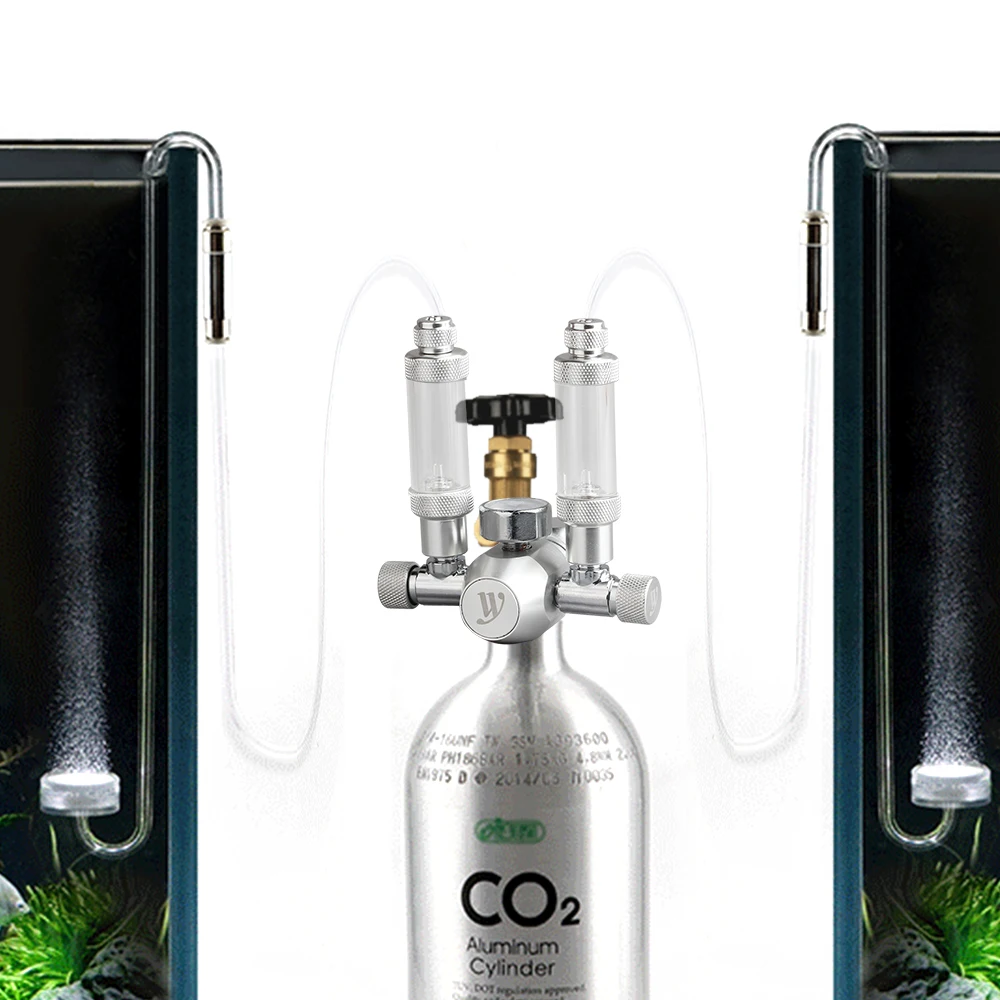 Аквариумный регулятор CO2 комплект системы регулятора с двойным триммерным
