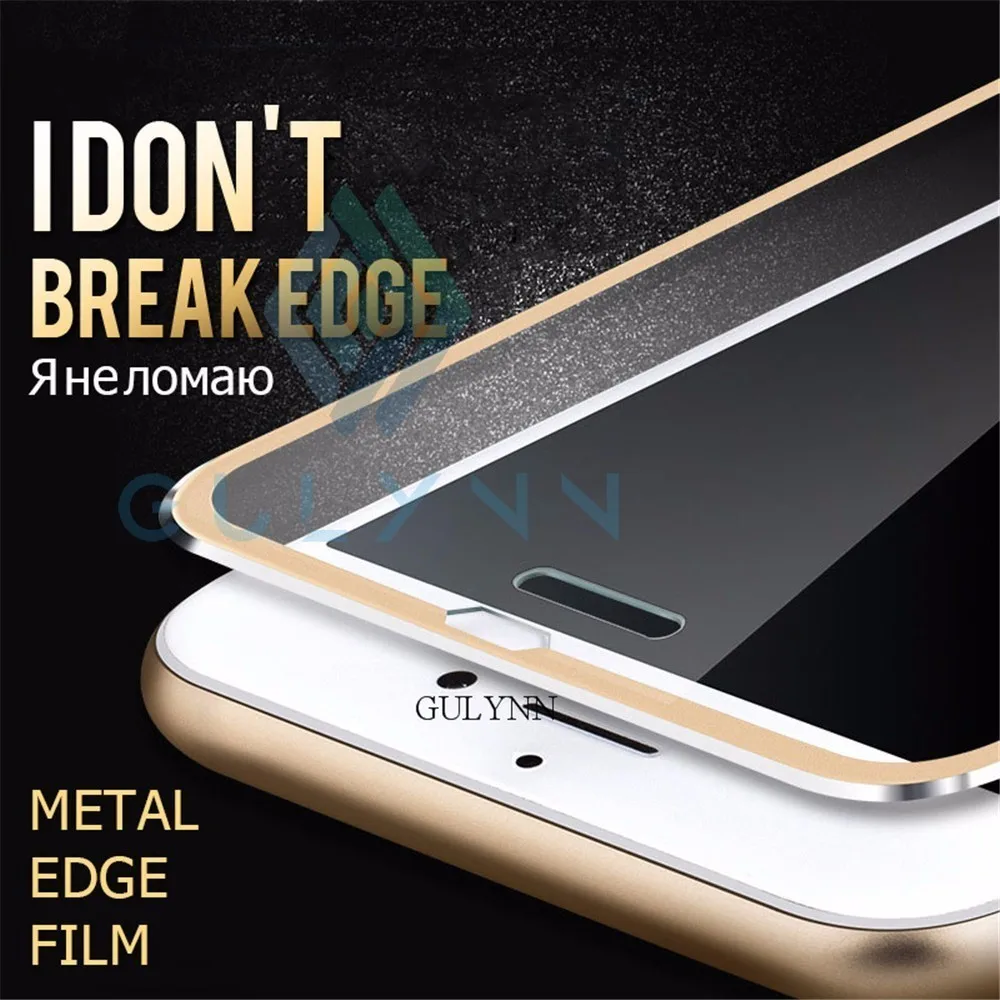 5D закаленное стекло из алюминиевого сплава для iPhone 6, 6 S, 7, 8 Plus, защитная пленка на весь экран для iPhone X, 8, защитная пленка на стекло