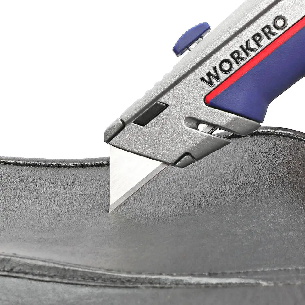 WORKPRO универсальный нож с ручкой из цинкового сплава с фиксированным лезвием нож с лезвиями электрик труборез нож