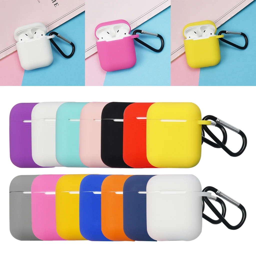 Мягкий силиконовый мини-чехол для Apple Airpods противоударный чехол Air Pods1 2 защитный