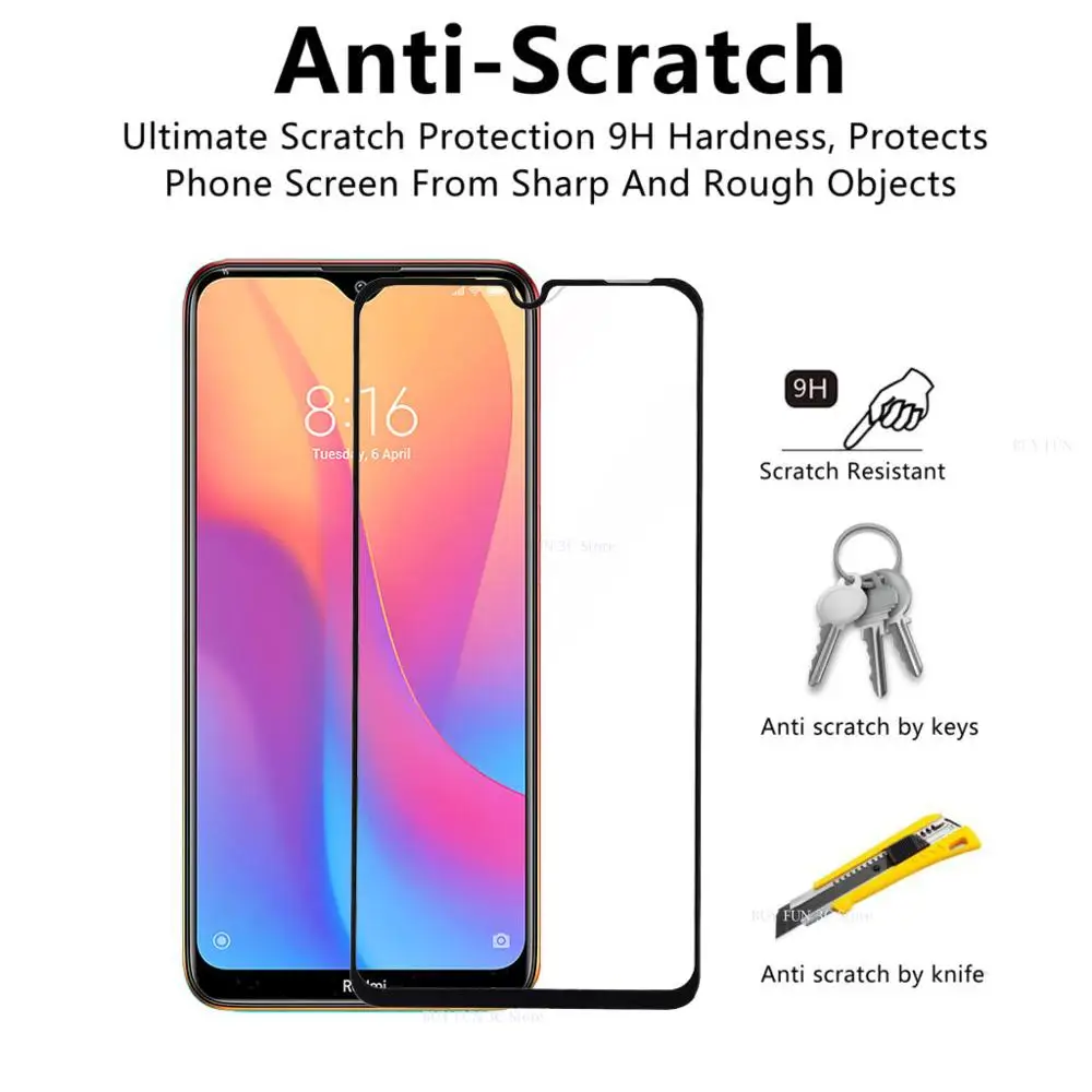2 в 1 стекло для объектива камеры Redmi 8 8a закаленное Защита экрана Xiaomi 8A redmi8 Mi8a
