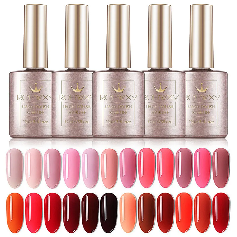 Новый Гель лак для ногтей 12 мл Одноцветный серии УФ светодиодный Полупостоянный