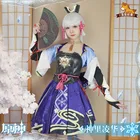 Женский костюм для косплея геншин ударно камисато аяка