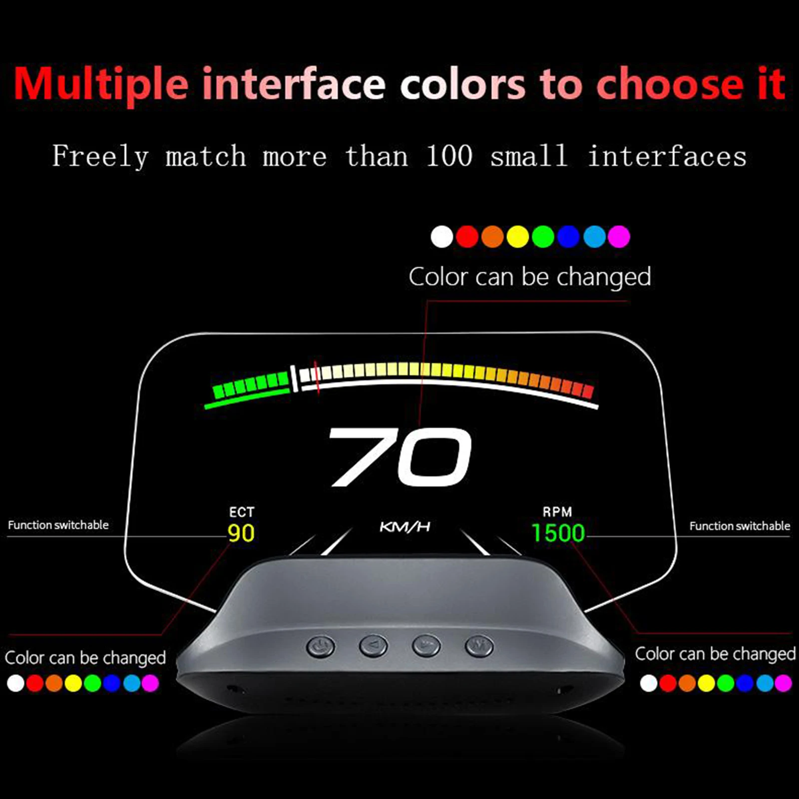 C3 OBD2 + GPS Smart Car Head Up Display HUD Предупреждение о превышении скорости датчик напряжения |