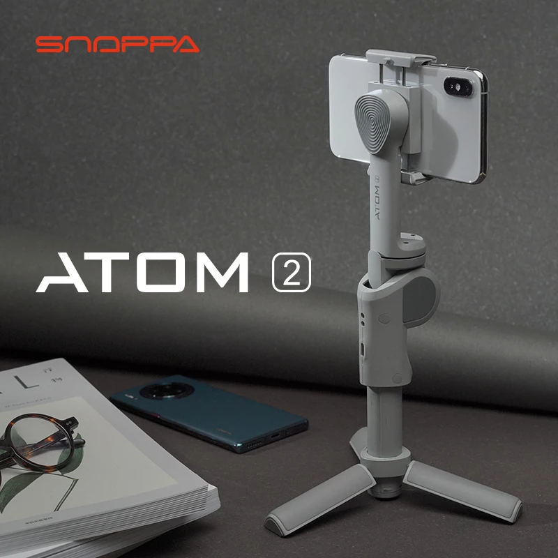 

Ручной Стабилизатор Snoppa ATOM 2, 3-осевой Автоматический складной стабилизатор для смартфонов iPhone, Huawei, Samsung, Xiaomi, gopro