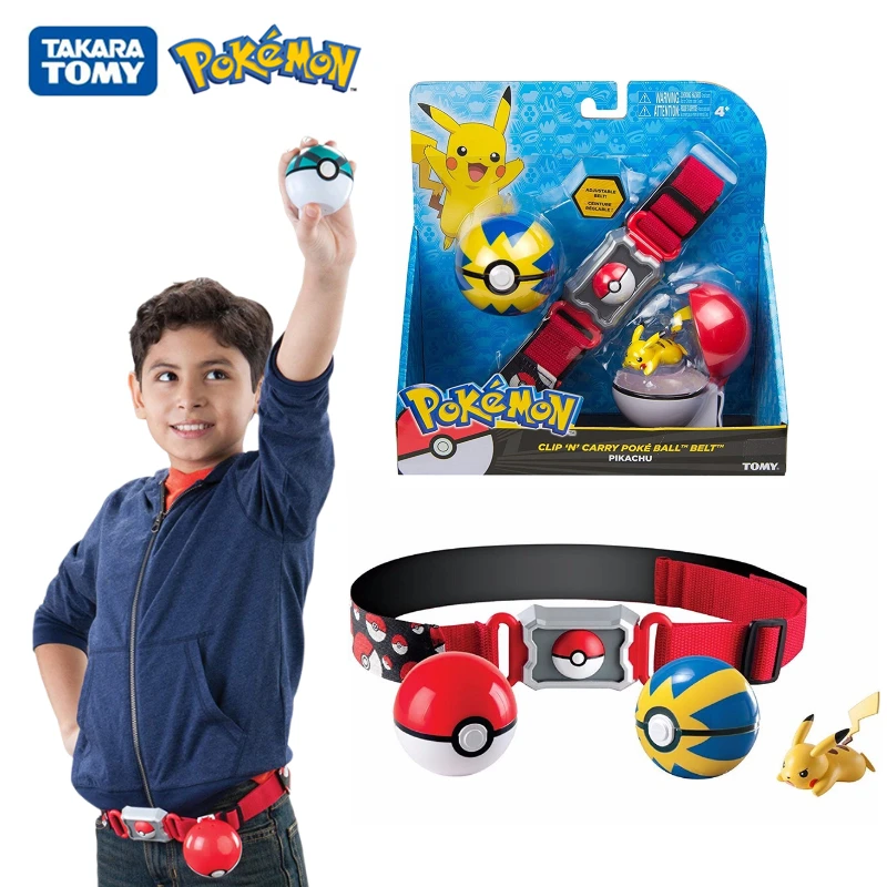 Оригинальный Карманный ремень TOMY Pokemon сумка для хранения Pokeball вариант куколки