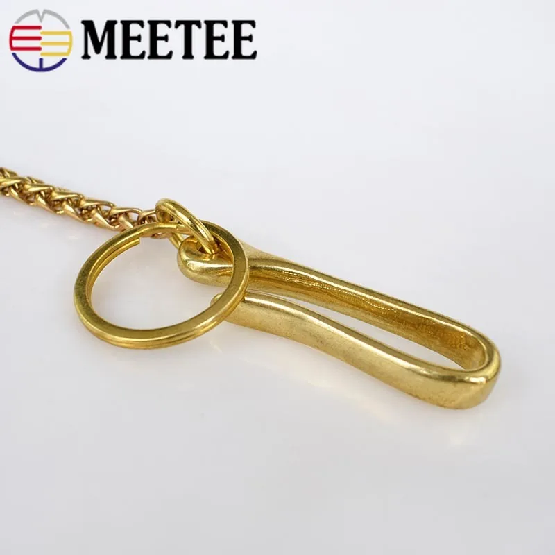 1 шт. 6 мм штаны из латуни джинсы кошелек цепочка брелок металлическая пряжка