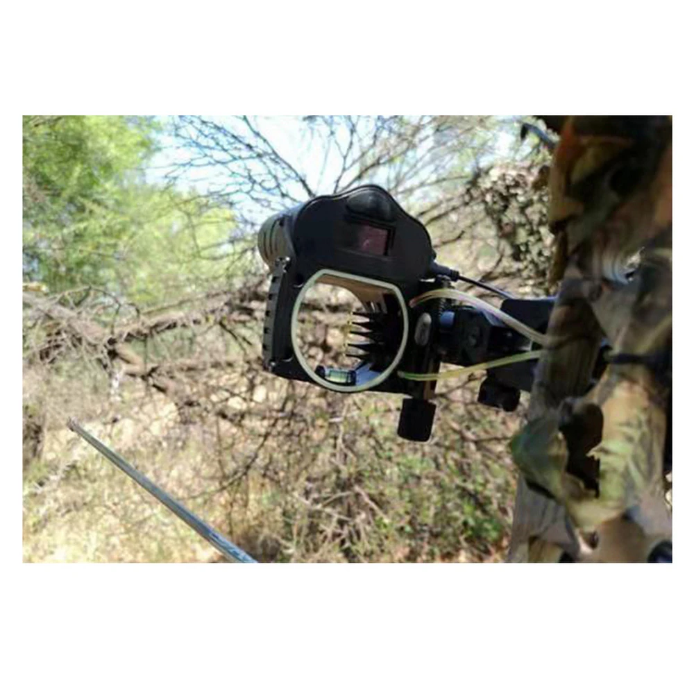 

5-Pin Bow Sight Fast Adjustment Rangefinder Sight Outdoor Hunting Shooting Aids for Entertainment Archery Real-Time Rangefinder