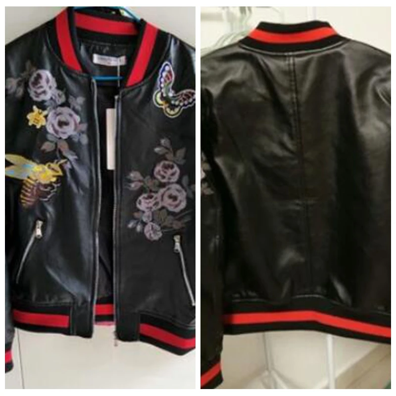 Короткий жакет женский 2019 Новый Весна и осень искусственная кожа куртка с