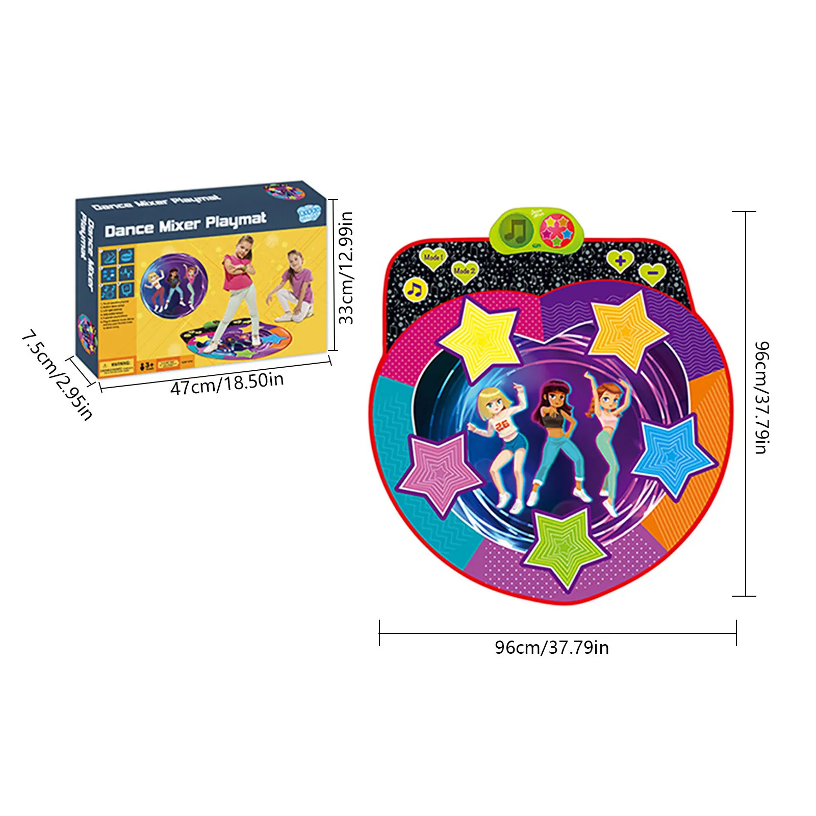 

Large Size Folding Music Dance Mat Baby Dance Blanket Multi-function Piano Keyboard Playmat Educational Toys for Kid Gifts