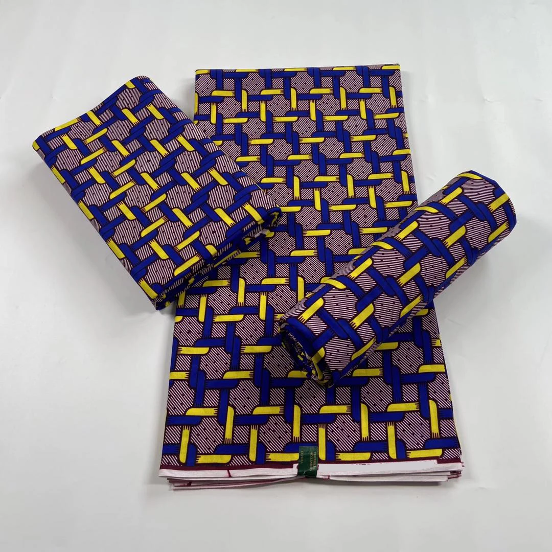 

Нигерийская восковая ткань, ткань Анкара, 6 ярдов, Африканский мягкий восковой принт для платья, хлопок, Гана, восковая ткань, ткань Анкара