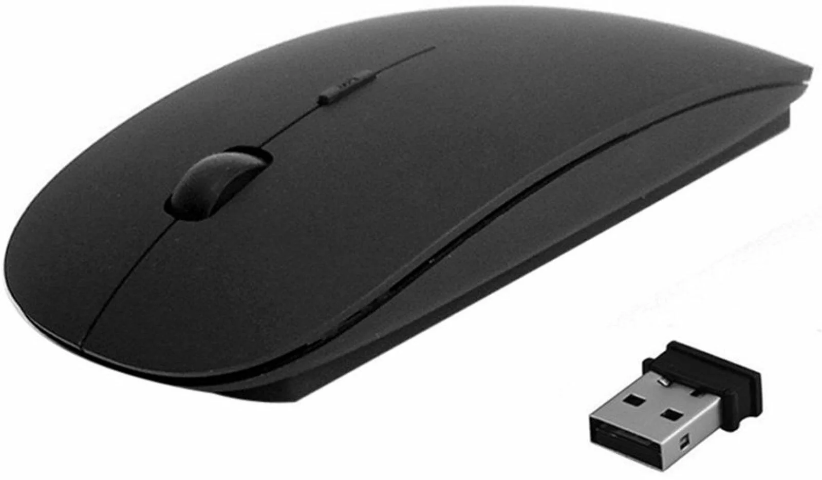 Черная Беспроводная USB-мышь 2 4 ГГц тонкая беспроводная оптическая мышь для MAC ПК
