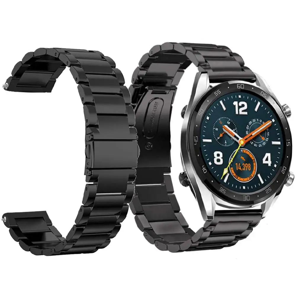 Металлический Ремешок Для Huawei Watch GT 2E/GT2 46 мм Honor Magic 2 умный браслет из нержавеющей