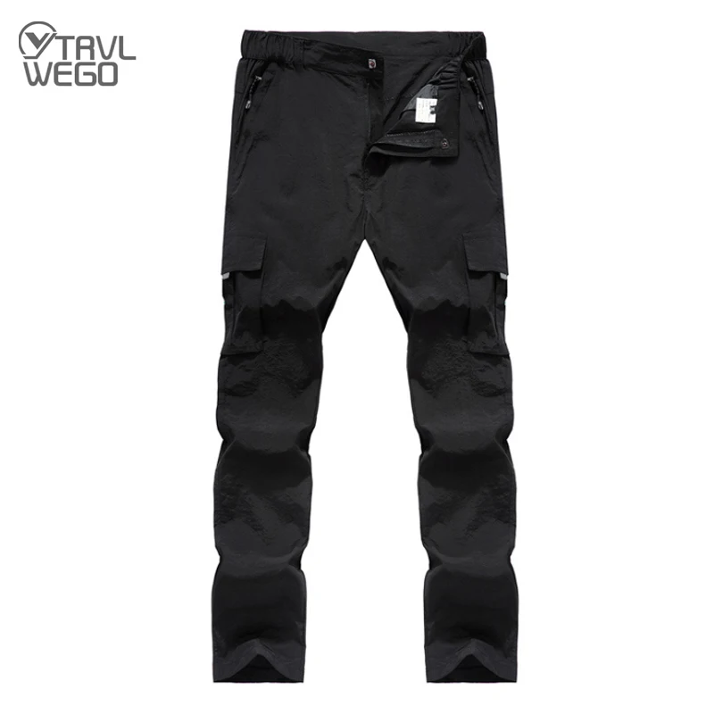 

TRVLWEGO Outdoor Overalls Camping&Hiking Pants Men Summer Thin Quick Dry Climbing Trekking Trousers Women Multiple Pockets