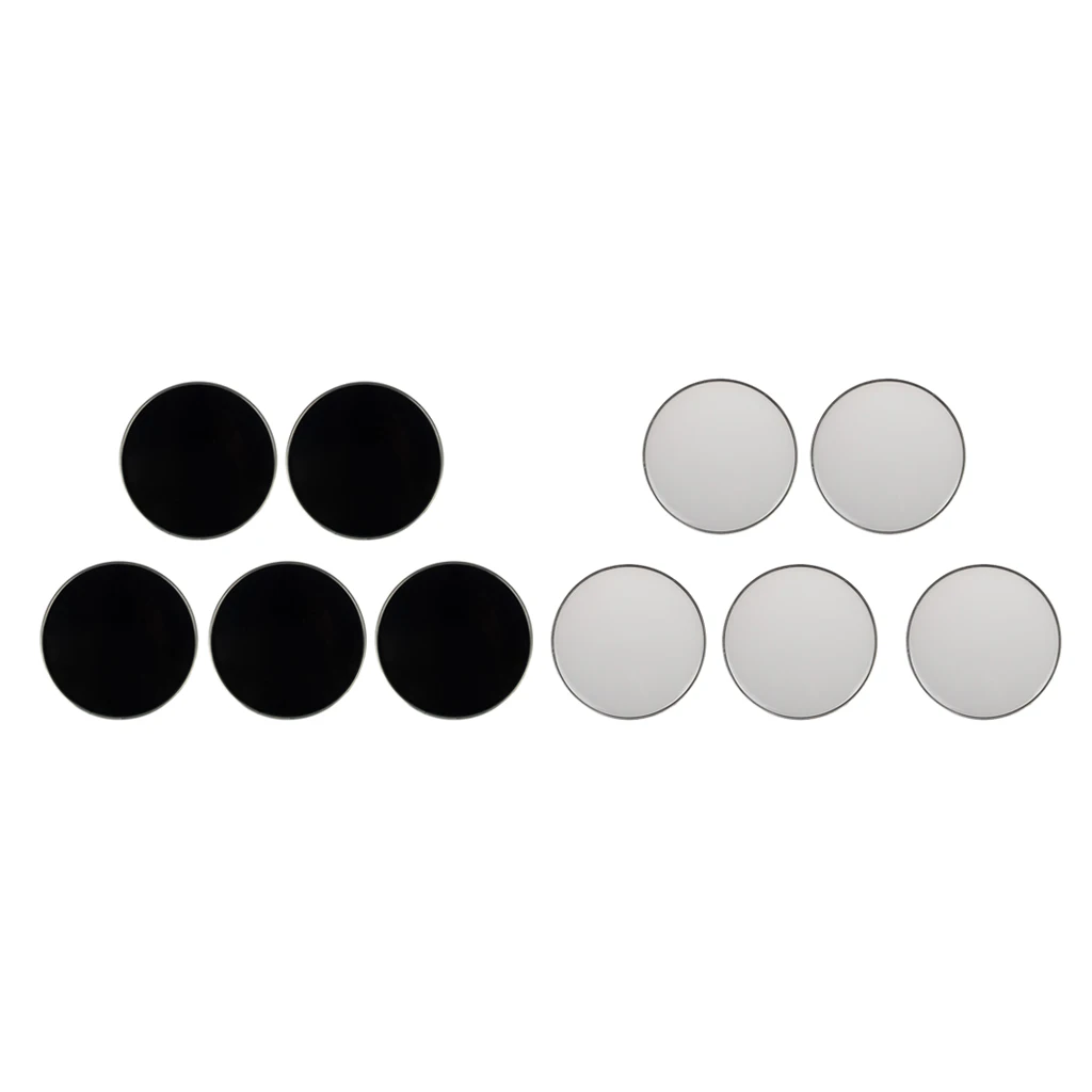 

5 Pieces Banjo Head Skin for Banjo Ukulele String Instrument, White/Black