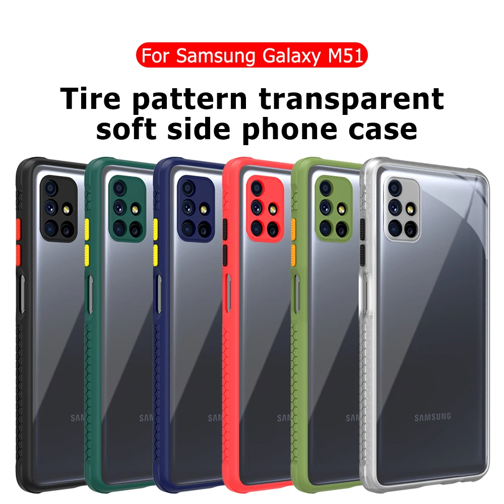 Чехол для телефона Samsung Galaxy A51 A71 S20 FE мягкий прозрачный чехол с рисунком в виде шин